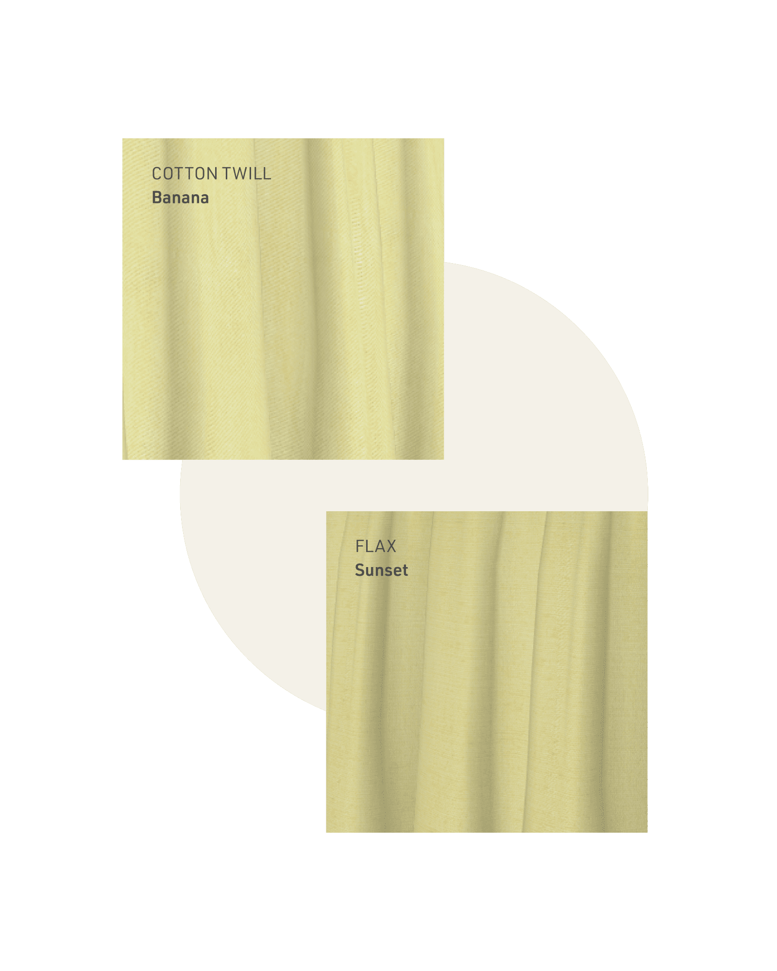 banana and sunset yellow sample swatch