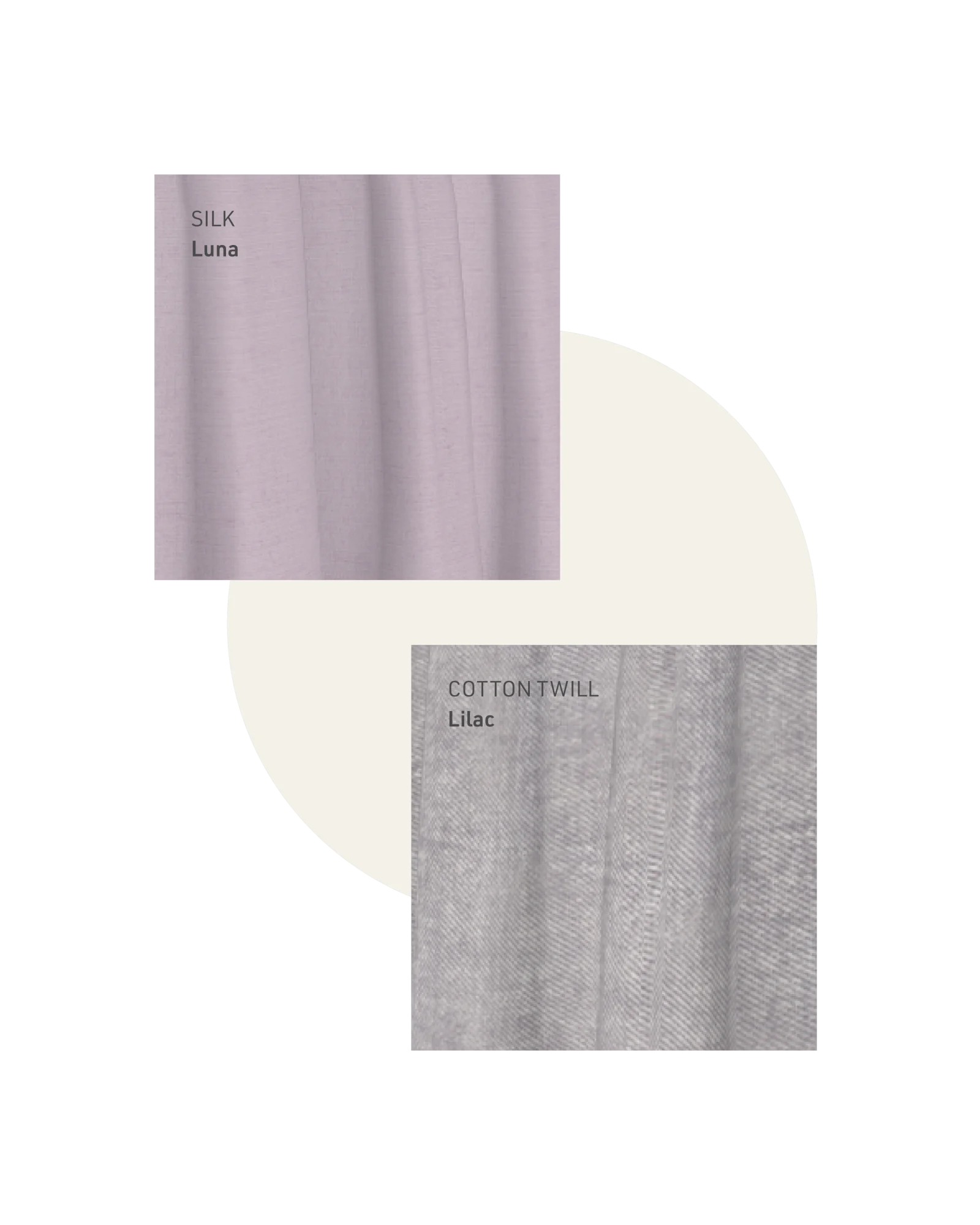 luna and lilac purple fabric sample swatch