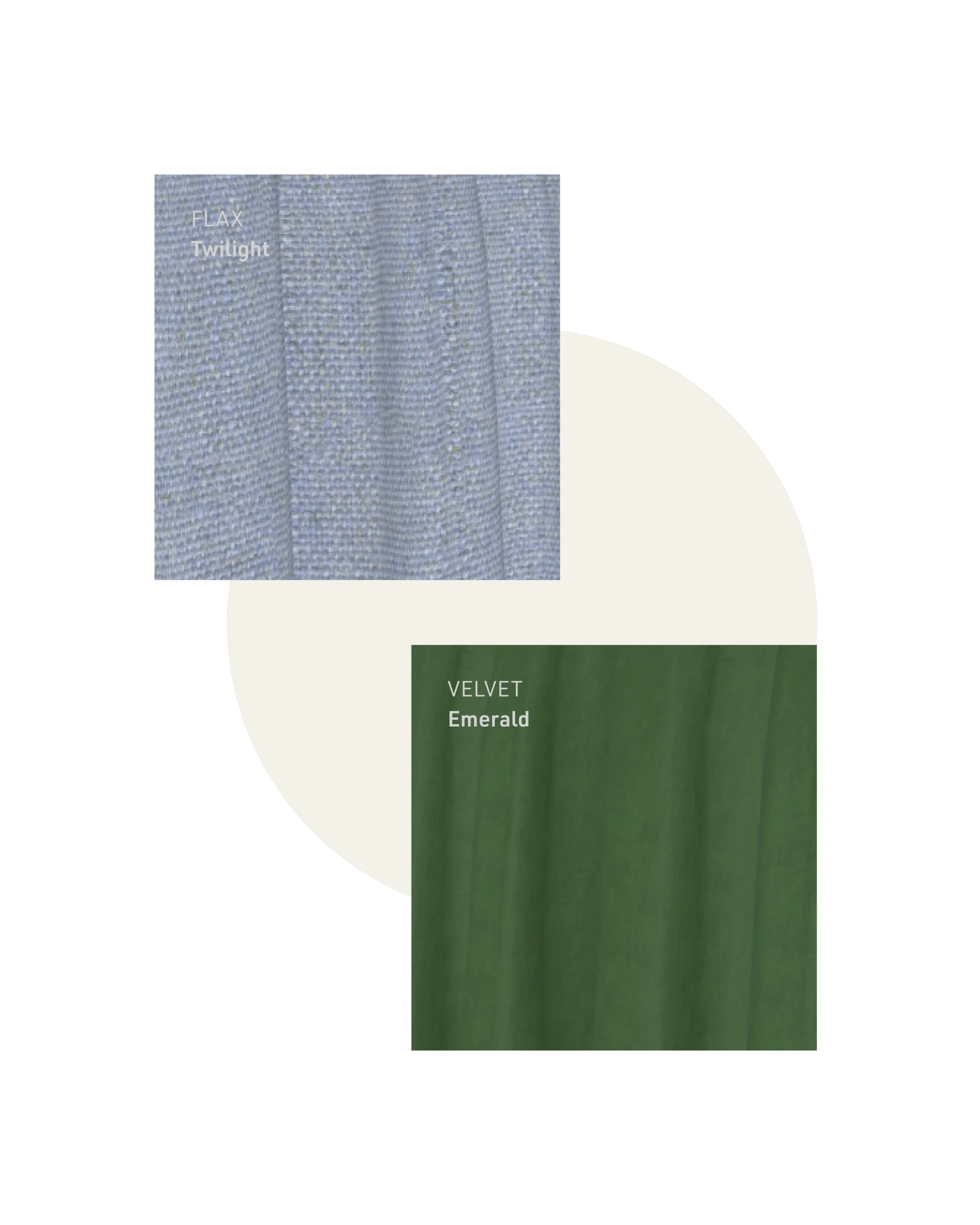 blue and green sample swatch fabric 