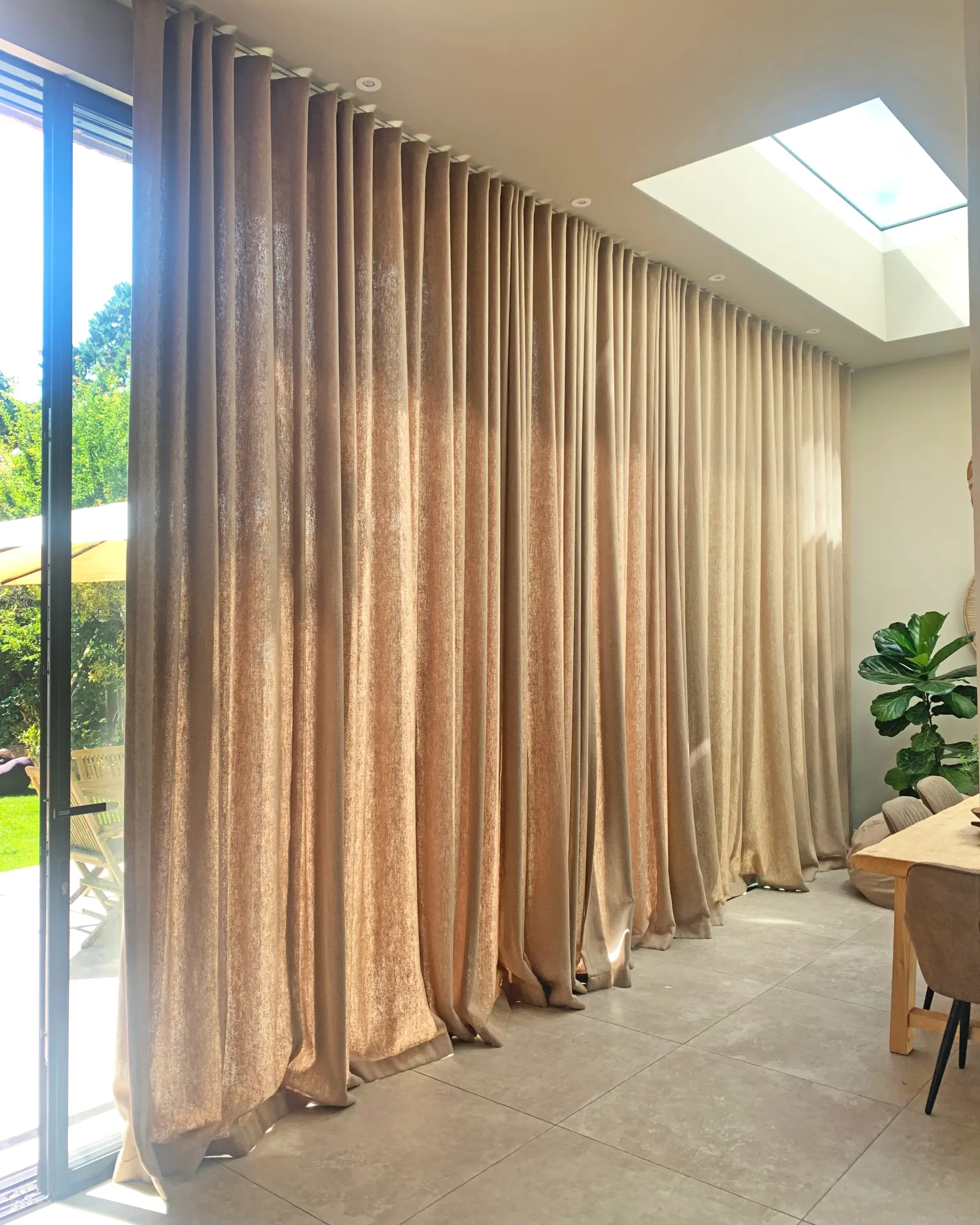 bifold door curtains
