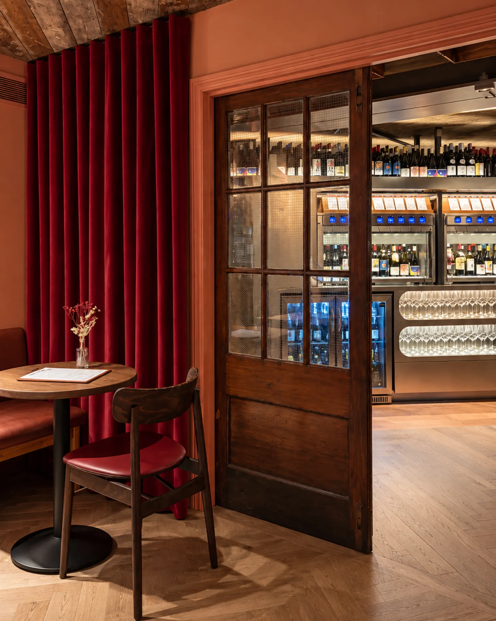 restaurant velvet fr curtains