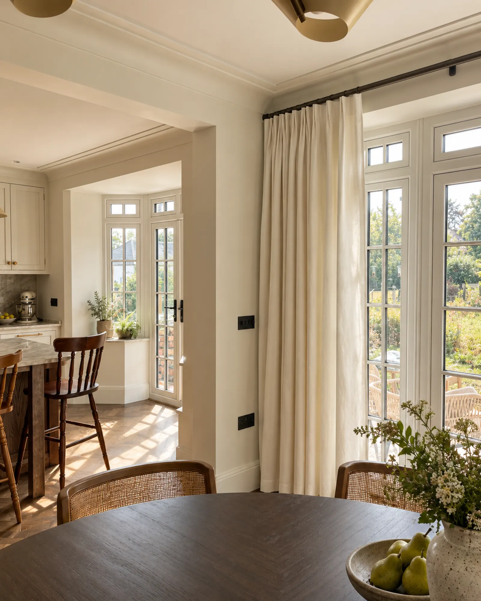 gunmetal curtain pole