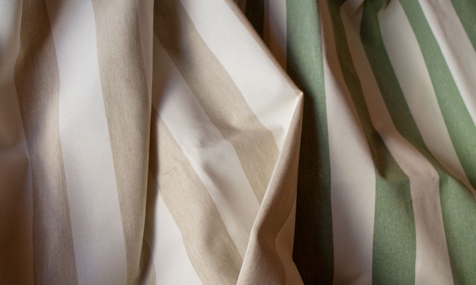 wide striped fabric