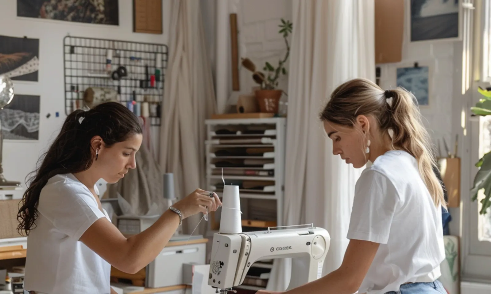 female curtain makers