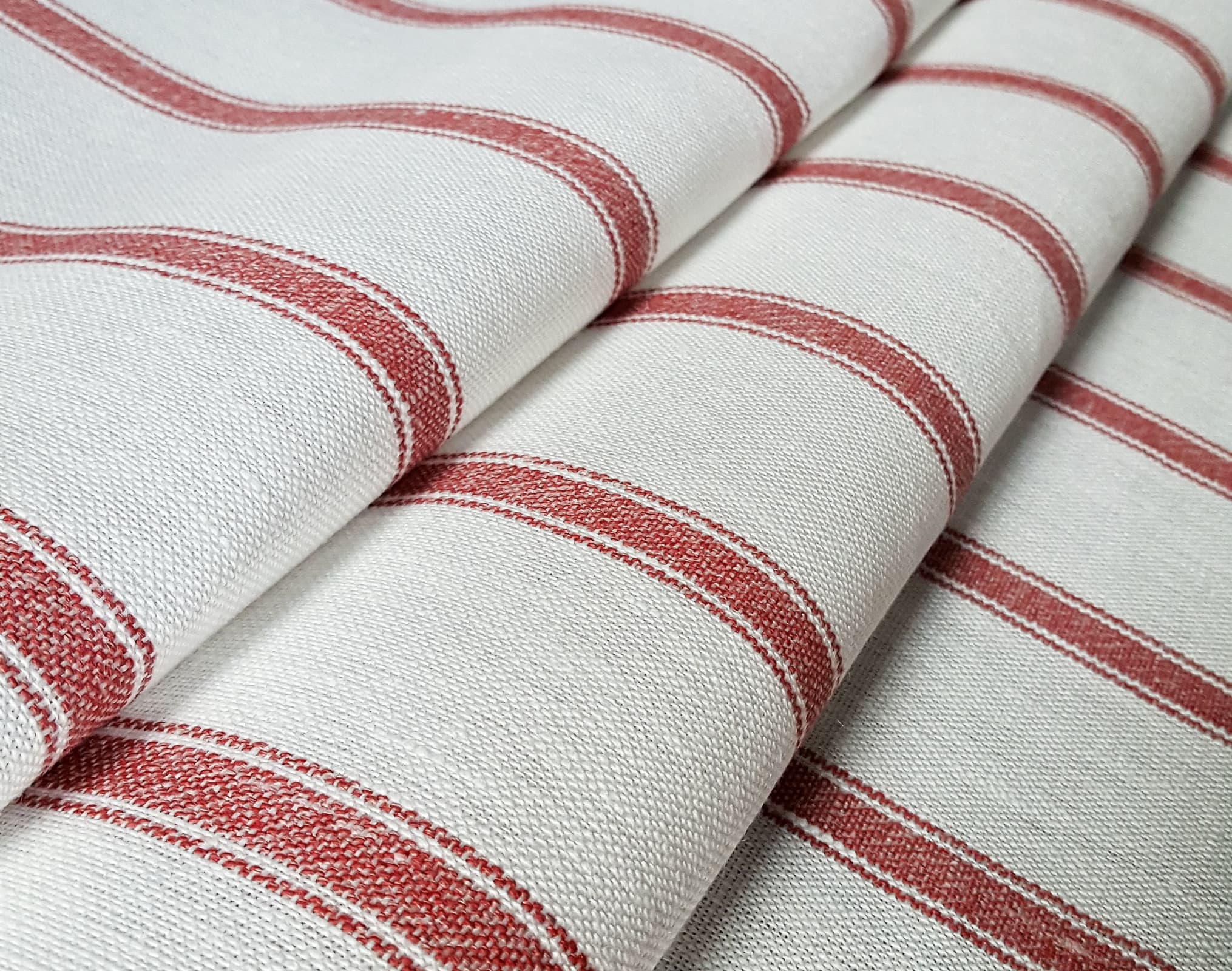 An image for the Ian Mankin Angus Stripe collection.