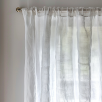 Eco Sheer Snow White Cafe Curtain <1m