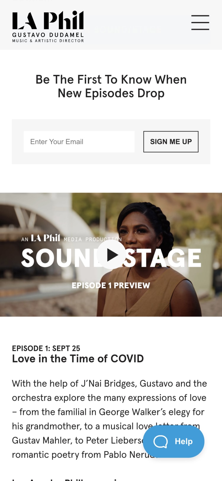 Watch & Listen mobile signup