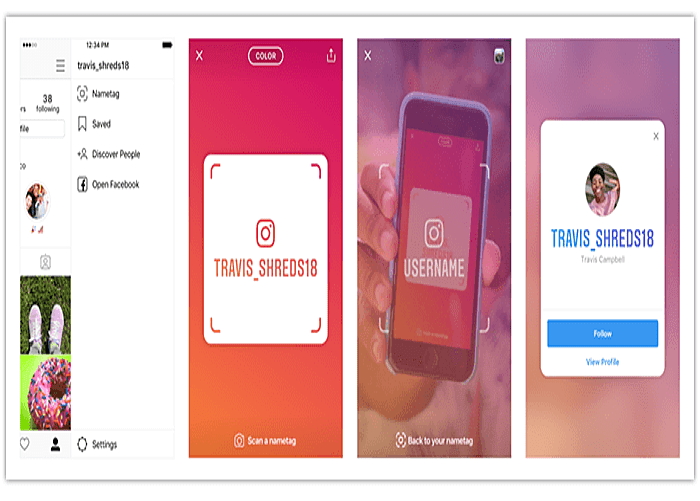 Instagram Nametag Feature