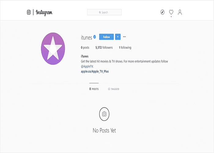 iTunes Instagram Facebook page