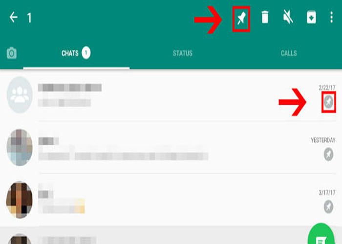 WhatsApp-pin feature
