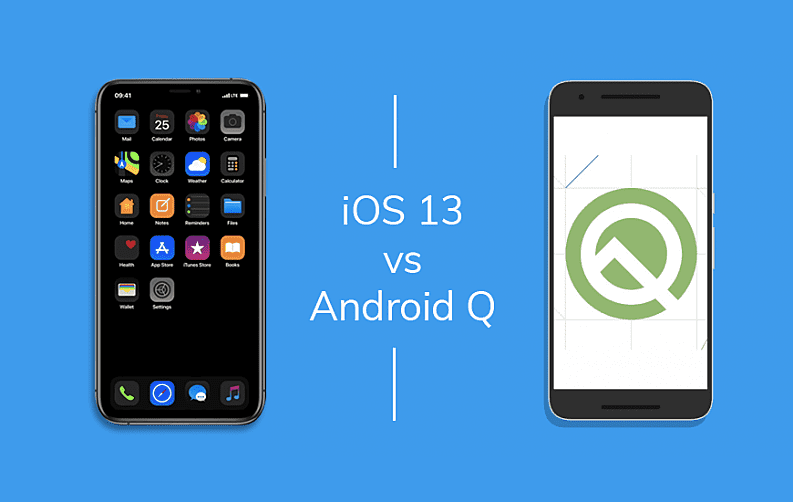 Android Q vs iOS 13