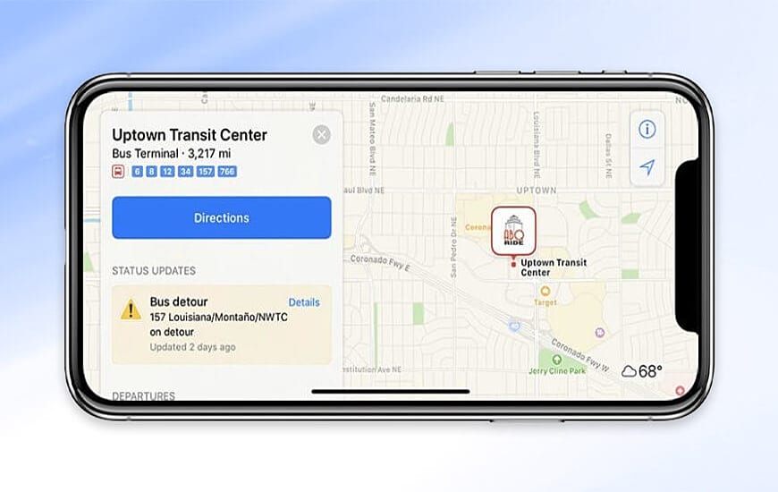 Apple Pushes Maps Transit Feature To Virginia And Missouri