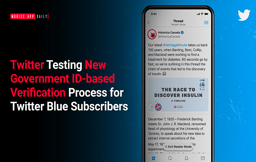 Twitter testing new government ID-based verification process for Twitter blue subscribers