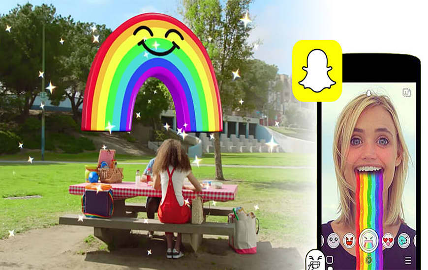 Sponsored 3D World Lenses Launched by Snapchat