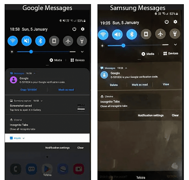 messages app