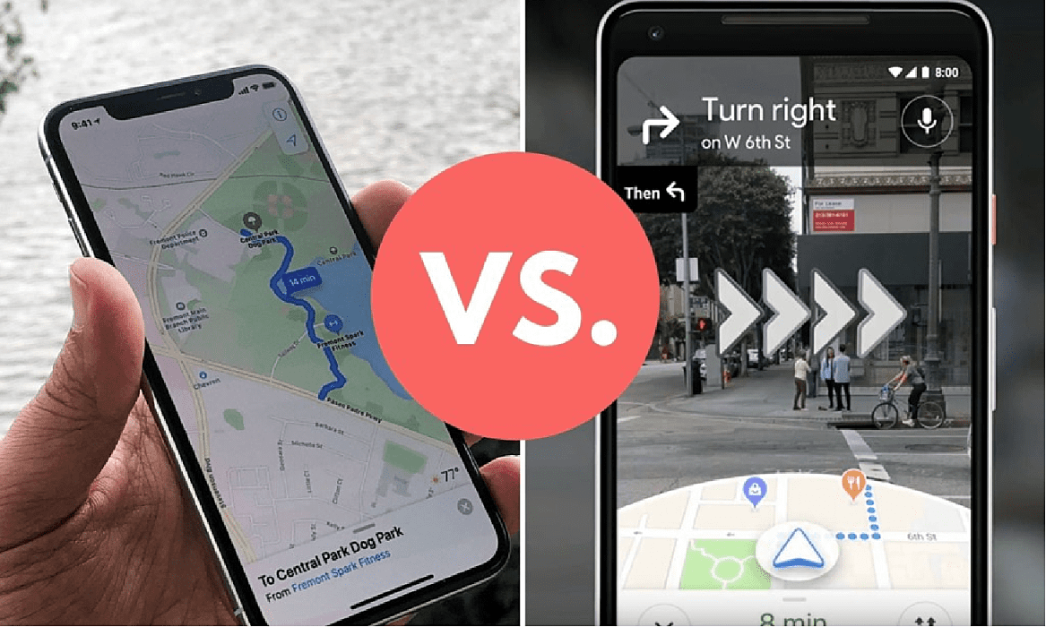 Google Maps vs Apple Apps - An Overview