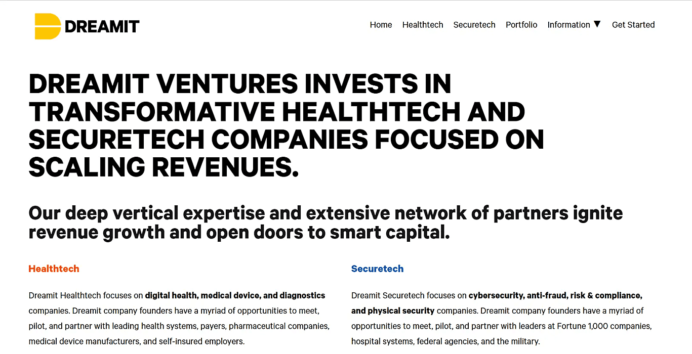 Dreamit Ventures - business incubators and accelerators