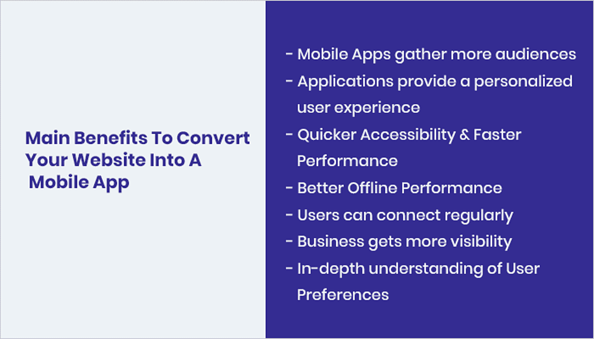 Main Benefits To Convert Your Website Into A Mobile App