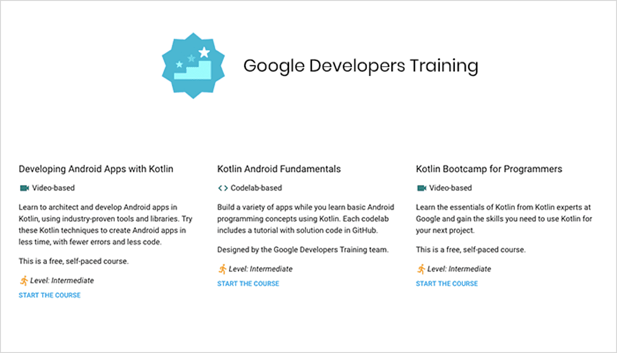 Google Developers Training