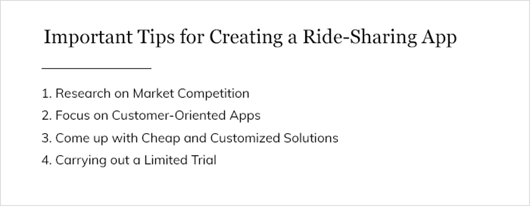 Important Tips for Creating a Ride-Sharing AppÂ 