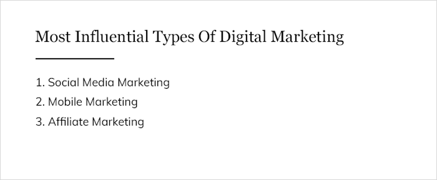 Most Influential Types Of Digital Marketing 