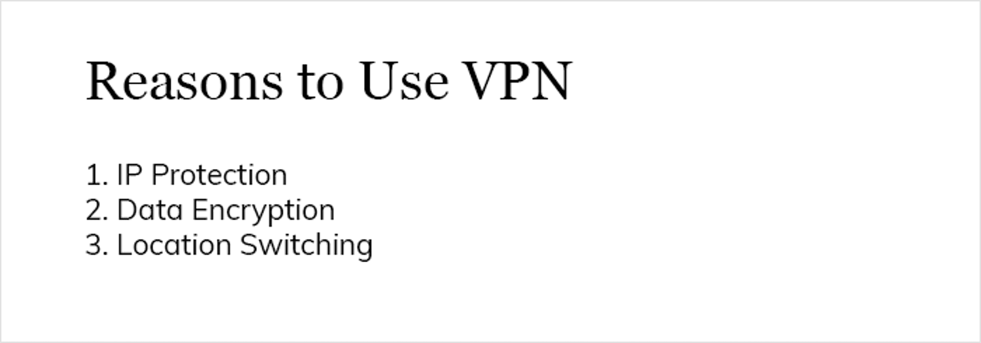 Why Use a VPN