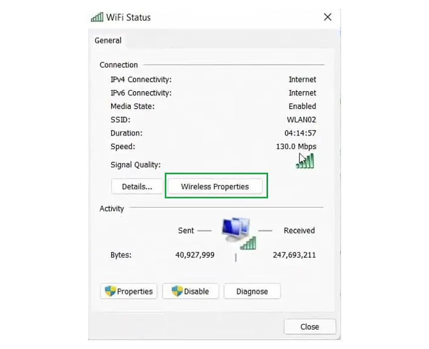 find wifi password on windows