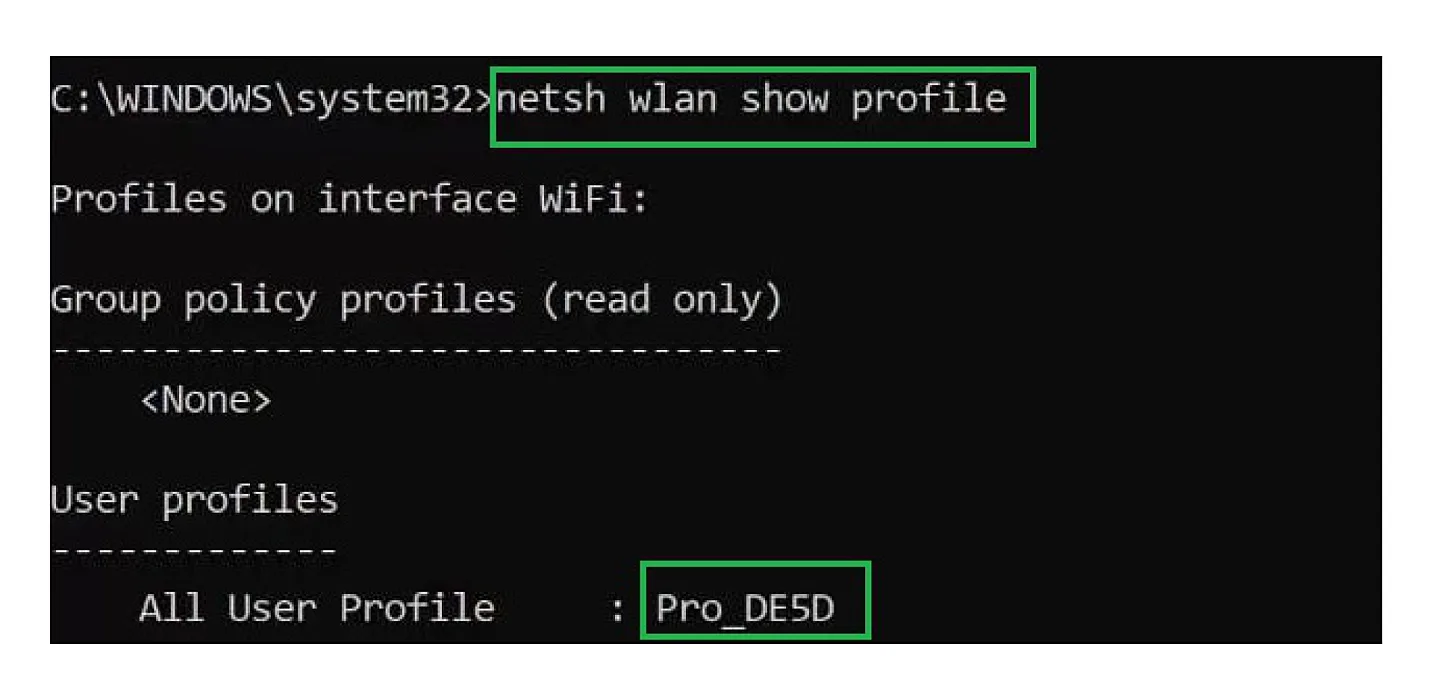 how to find wifi password on windows