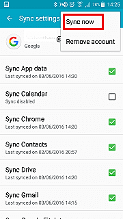 Backup contacts