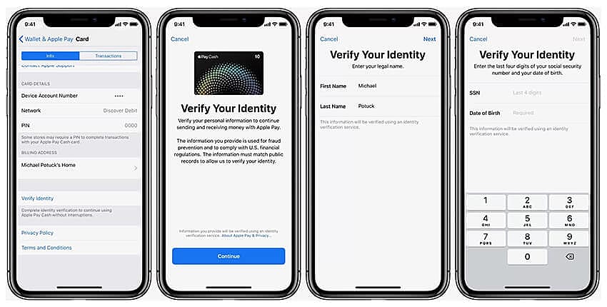 Verify Your Identity For Apple Pay Cash