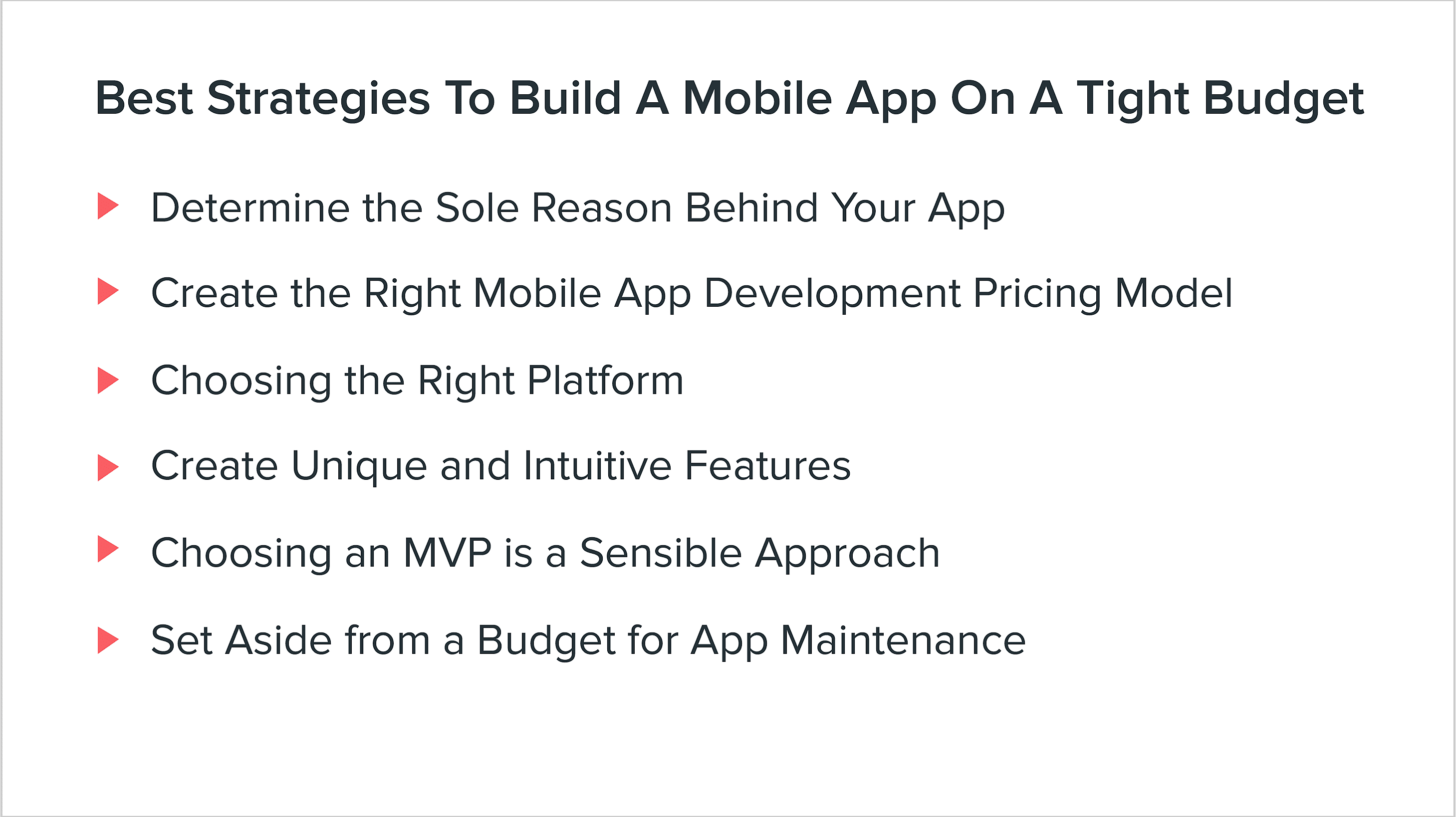 Best Strategies to Built a mobile app on a tight budget