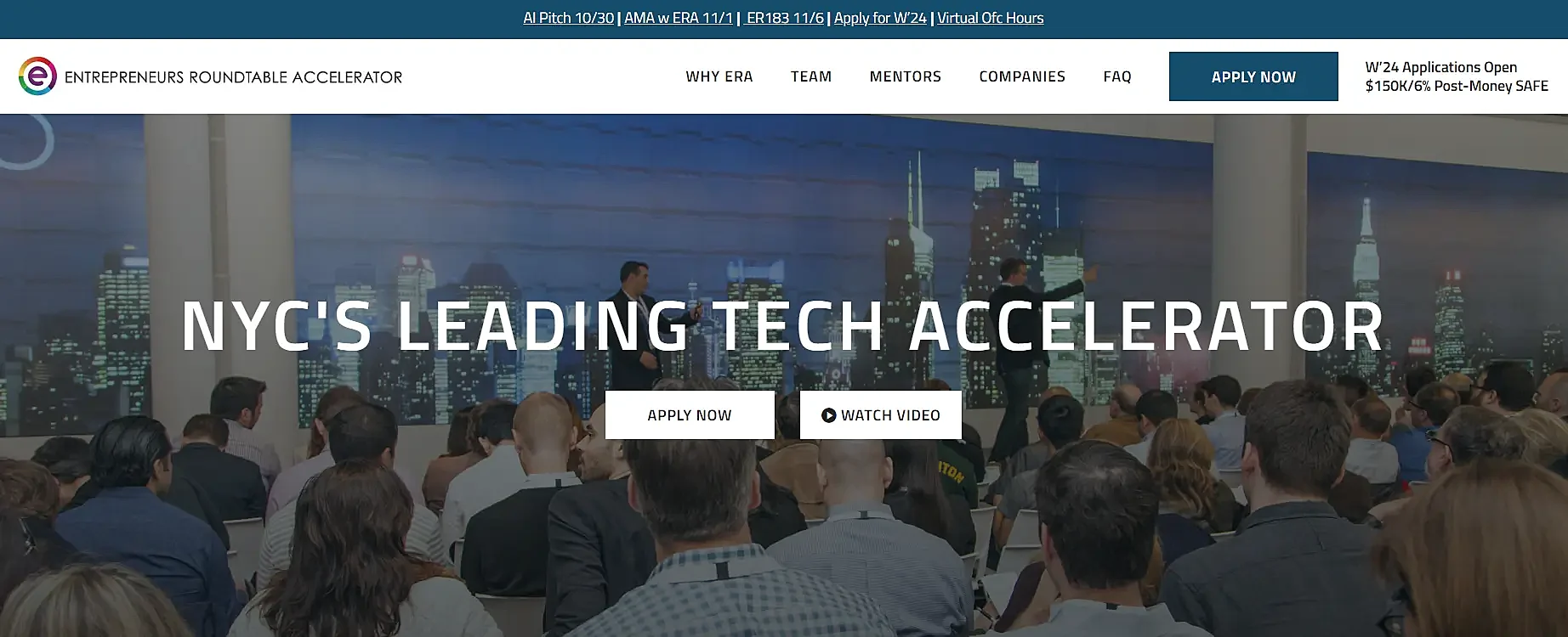 Entrepreneurs Roundtable Accelerator - top tech accelerator