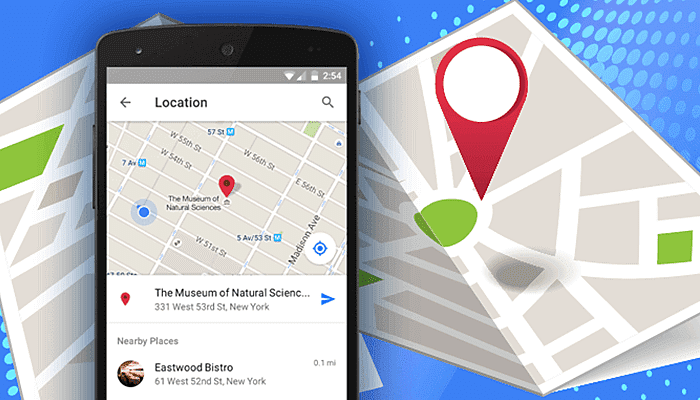 location feature in application