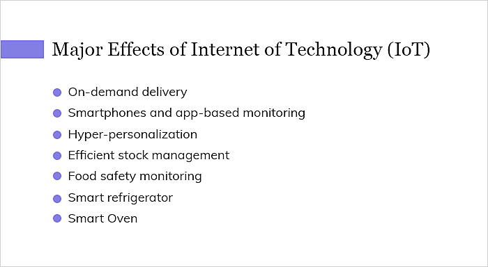 Major Effects of Internet of Technology (IoT)Â 