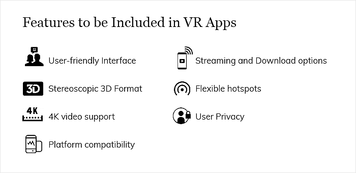 Essential Features to Include in VR Apps