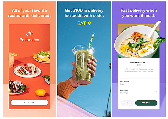 cost of food delivery app