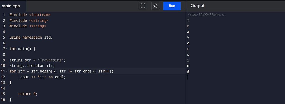 string in c++