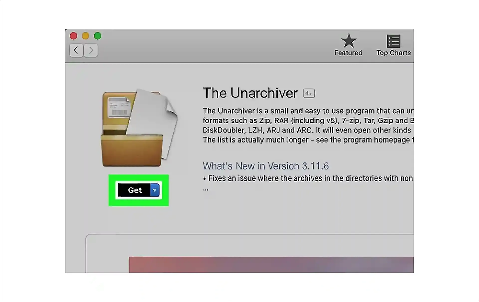  Install Unarchiver 