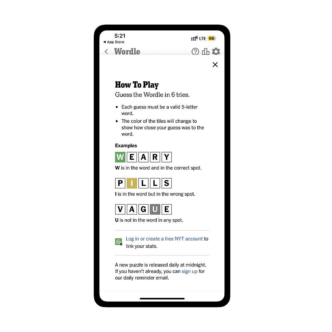 Screenshot of How to Play Nyt Wordle