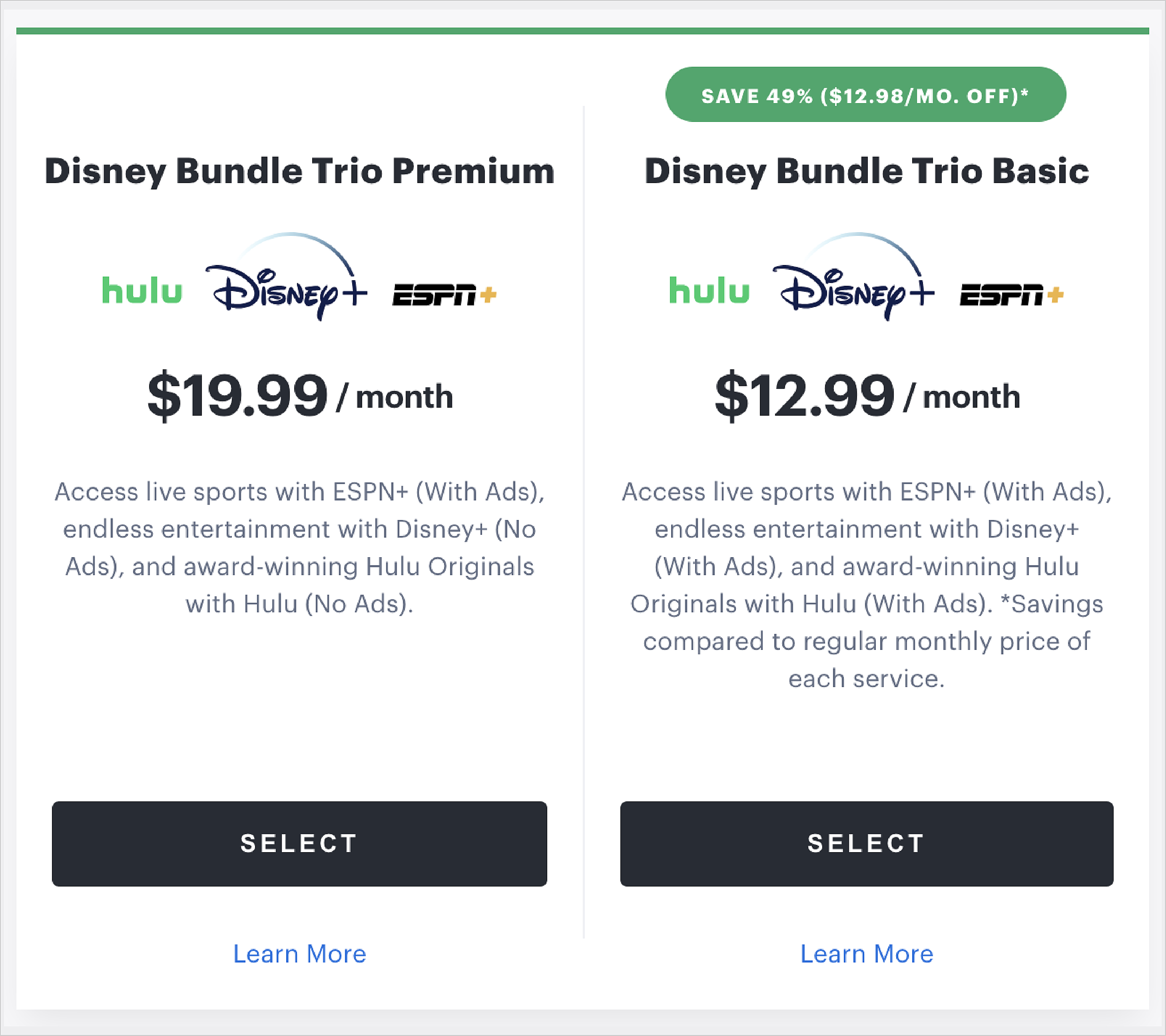 Get Disney Bundle Trio Basic for $12.99/mo.