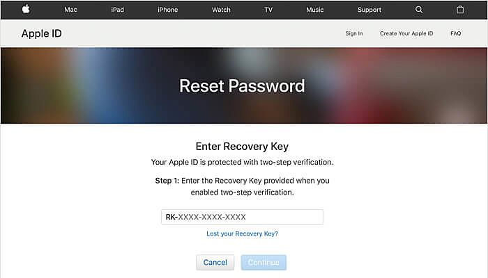 How To Reset Apple Id Password