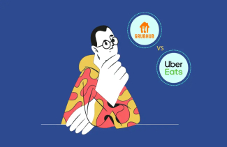 Food delivery apps war: Grubhub vs Uber Eats