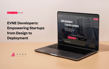 Laptop screen showing EVNE Developers Page