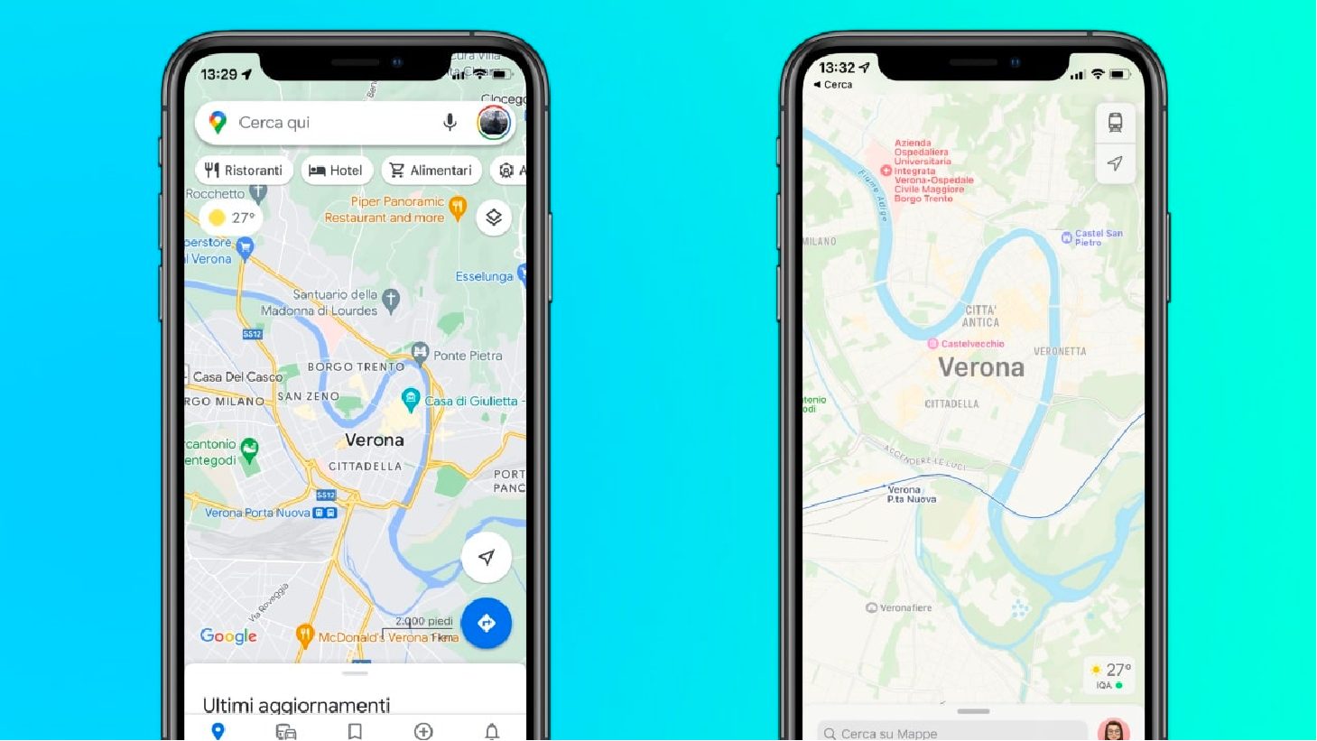 Apple Maps vs Google Maps -Â Map Graphics