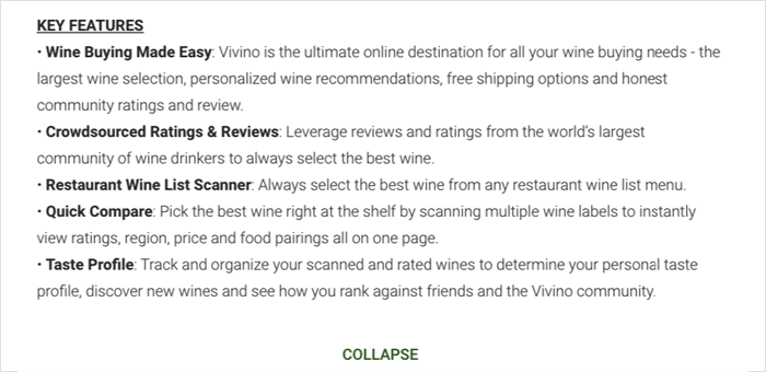 description of the app
