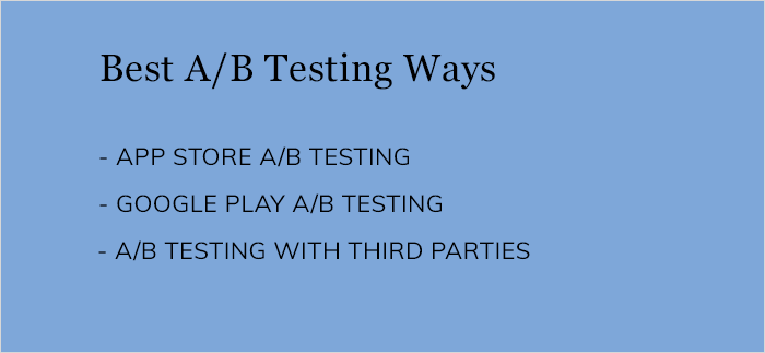 different types of A/B testing ways