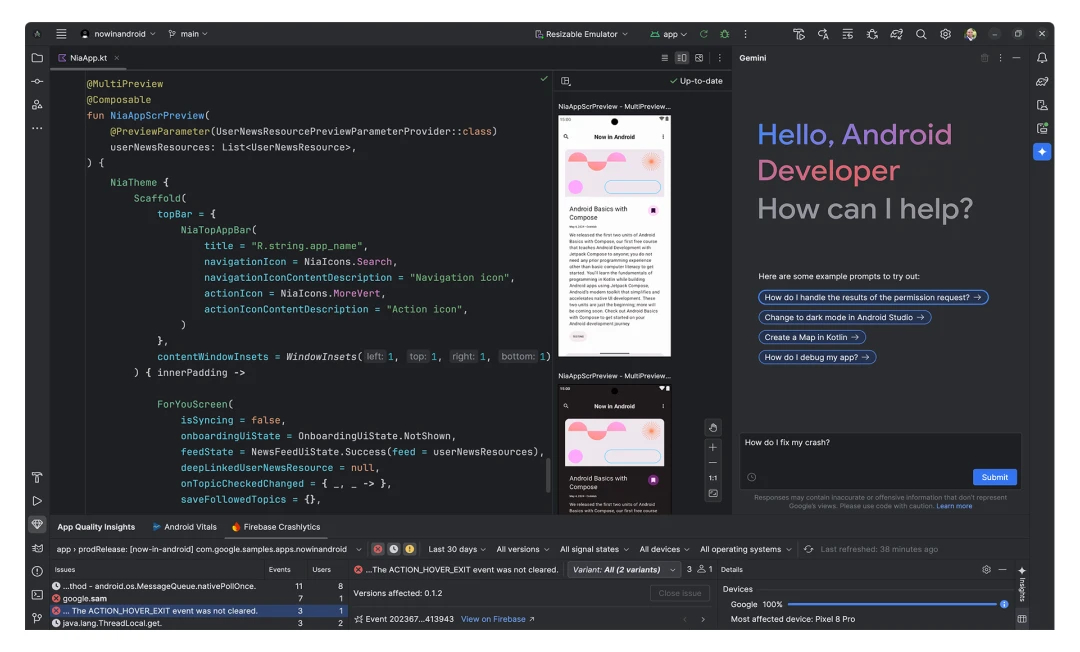 Android Studio Flamingo with Android SDK