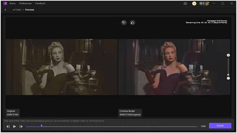 Color Correction and AI Color Boost