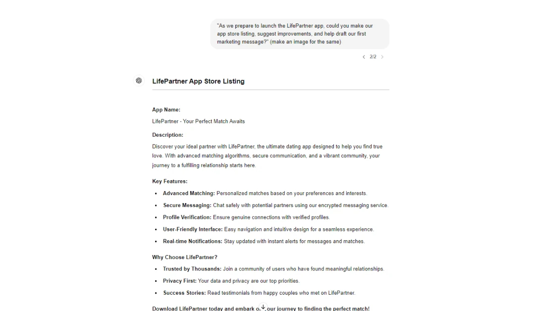 make an app with chatgpt