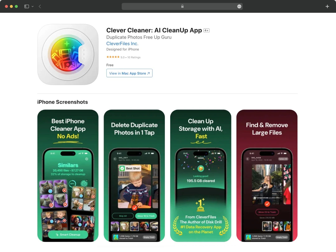 Clever Cleaner App